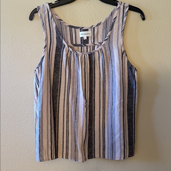 Thread & Supply Multicolor Striped Blouse - Picture 1 of 3